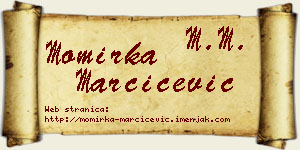 Momirka Marčićević vizit kartica